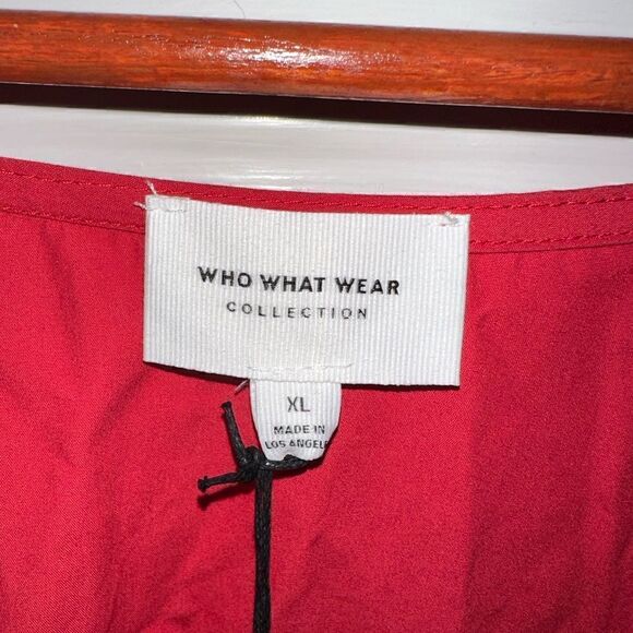 Who What Wear Set | NWTs Kat Scoop-Neck Dress Detached Ruched Bralette Sz XL - Picture 7 of 9